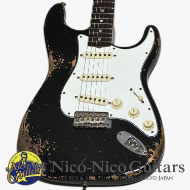 Fender Custom Shop 2021 1967 Stratocaster Heavy Relic (Aged Black / Rose)