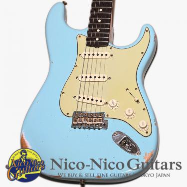 Fender Custom Shop 2023 Limited 1960 Stratocaster Relic (Faded Aged Daphne Blue)