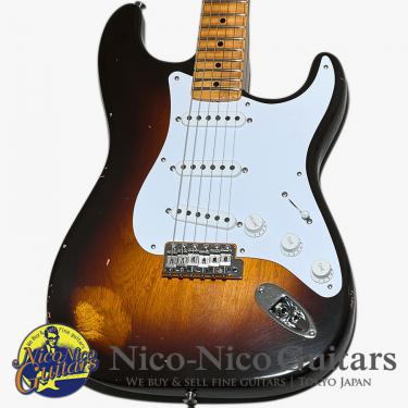 Fender Custom Shop 2024 Limited Fat 1954 Stratocaster Relic with Closet Classic Hardware (Wide-Fade 2 Tone Chocolate Sunburst)