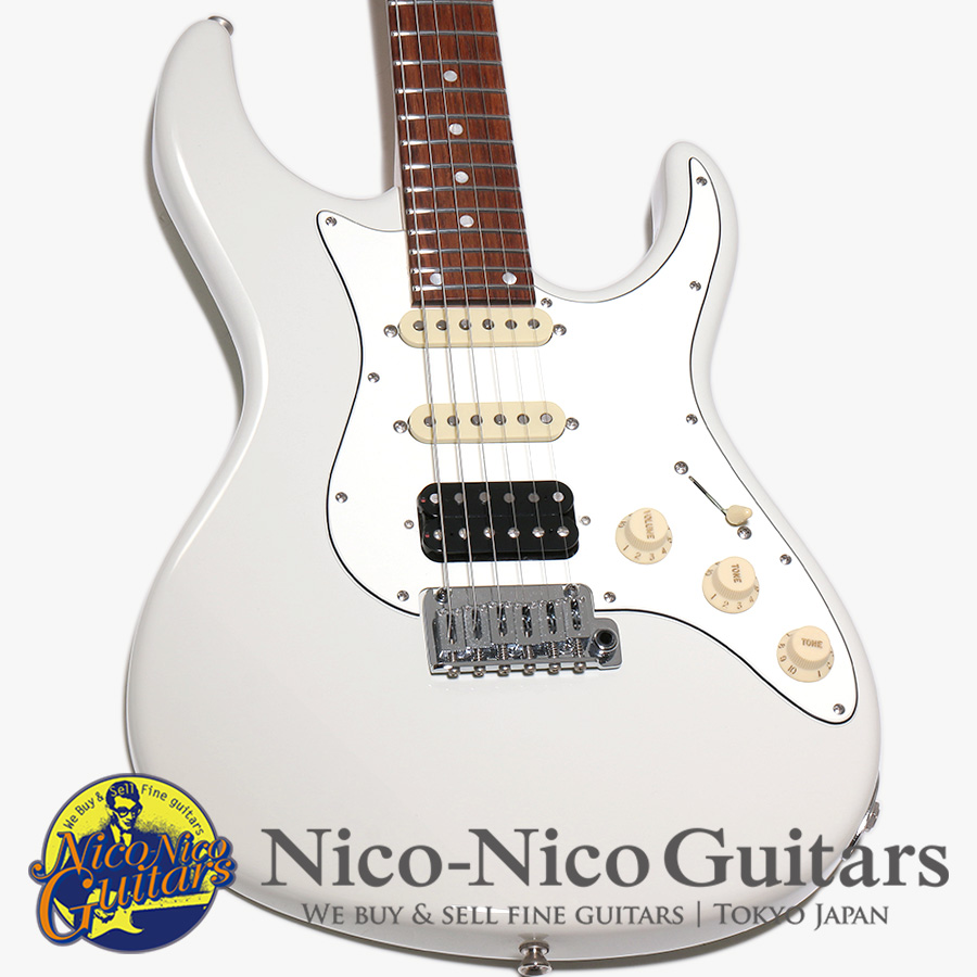 Freedom Custom Guitar Research 2021 C.S. EZa 24F-2Point (Phantom White)