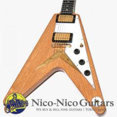 Gibson Custom Shop 2023 Historic Collection 1958 Korina Flying V Reissue VOS White Guard (Natural)