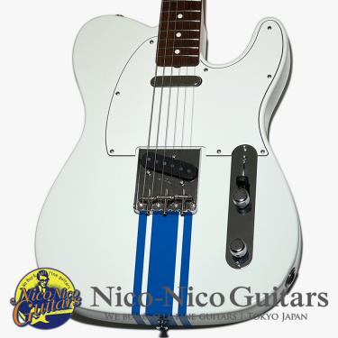 Fender 2023 Collection Made in Japan Traditional 60s Telecaster (Olympic White with Blue Competition Stripe)