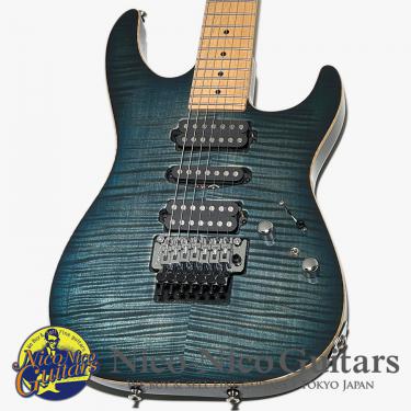 Tom Anderson 2011 Drop Top 7Strings FMT (Arctic Blue Burst with Binding)