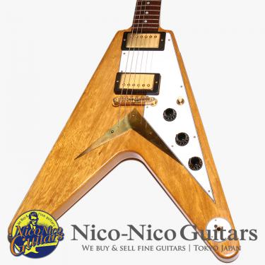 Gibson Custom Shop 2021 1958 Korina Flying V Reissue VOS White Guard (Natural)