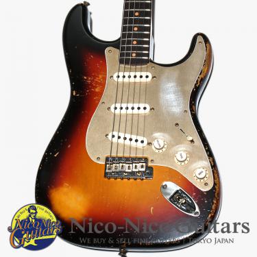 Fender Custom Shop 2023 Limited 1959 Stratocaster Heavy Relic Roasted Neck (Wide Faded 3tone Sunburst)